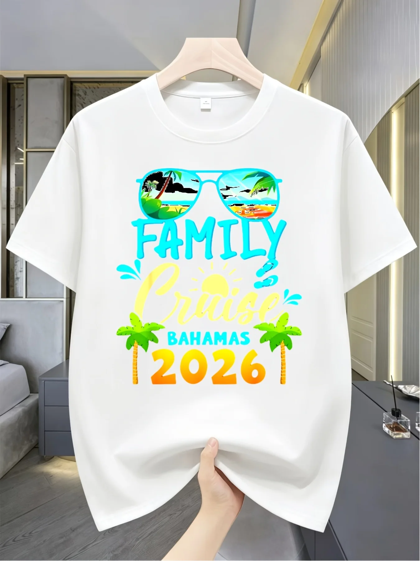 Family Tree Print - تي شيرت عائلي متطابق لعطلة كروز