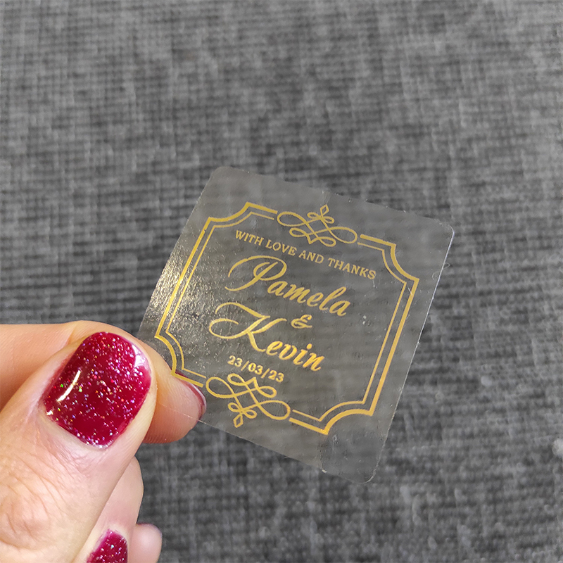 Personalised Candle Label - مخصص الذهب احباط هدايا الزفاف ملصقات