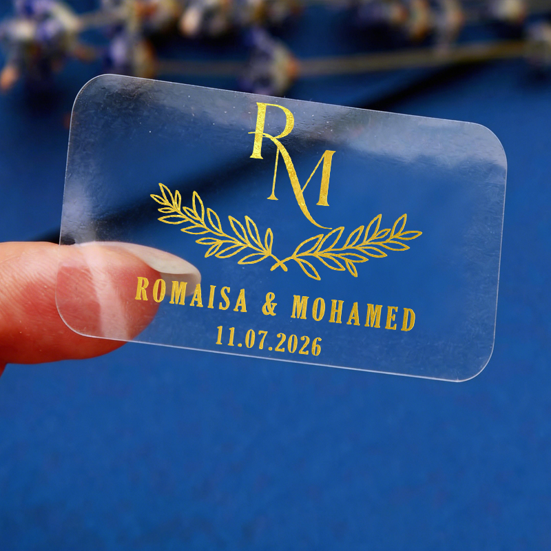 Personalised Candle Label - 50 قطعة ملصقات زفاف مخصصة، ملصقات