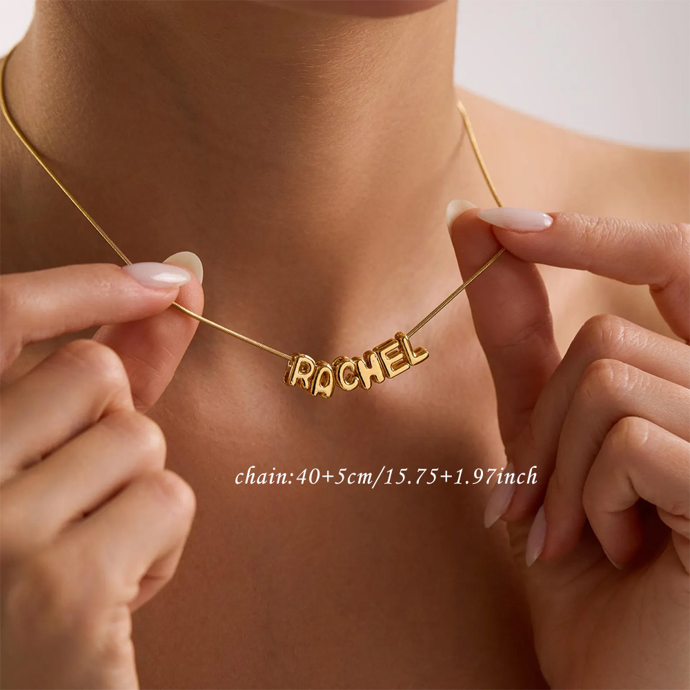 قلادة بالون مخصصة بالأحرف الأو - مراجعة Name Necklace Custom وسعره
