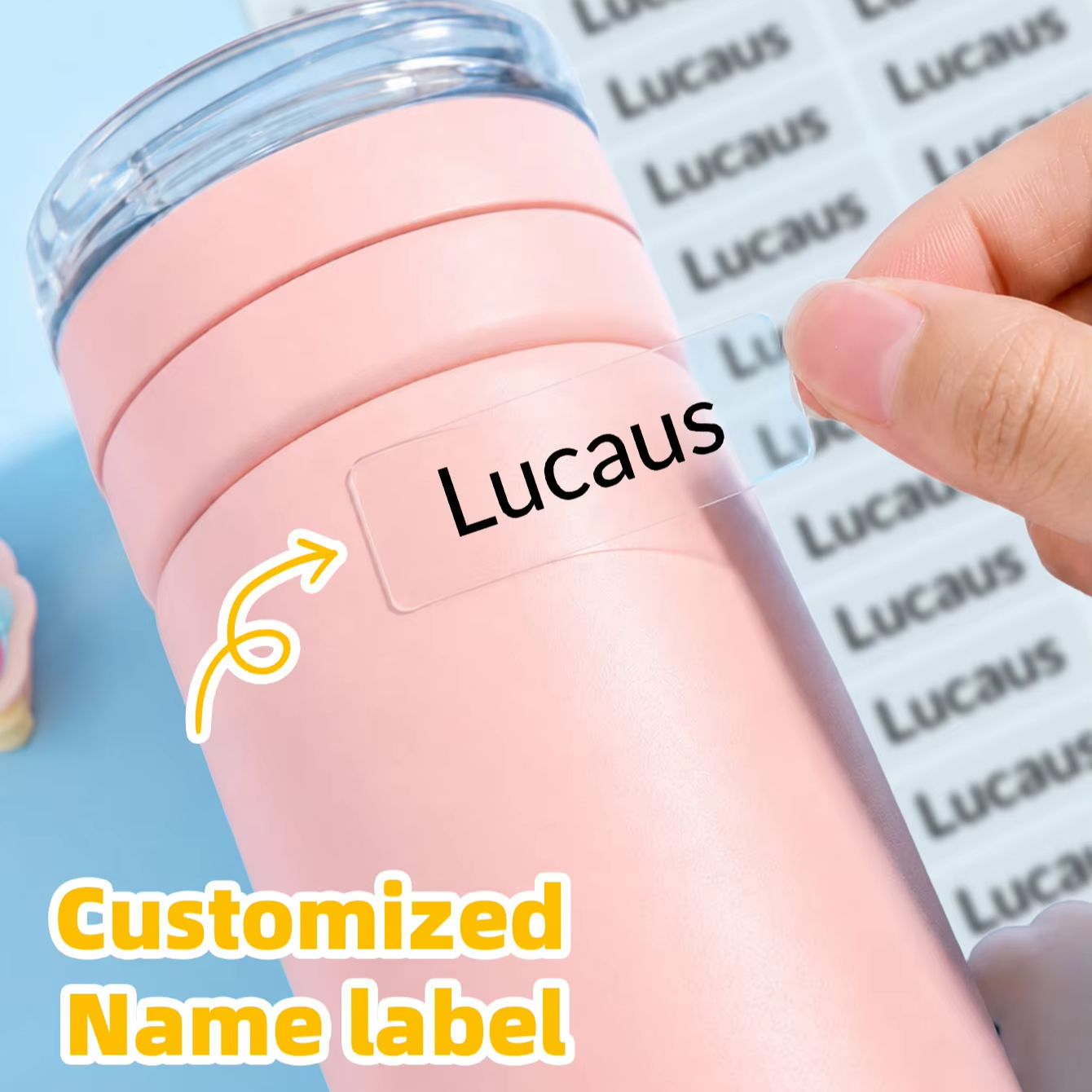 1-300 قطعة ملصقات مخصصة بالاسم - مراجعة Personalized Name Box وسعره