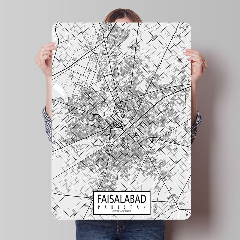 خريطة مدينة فصالة بادجستان، لو - مراجعة Custom Map Poster وسعره