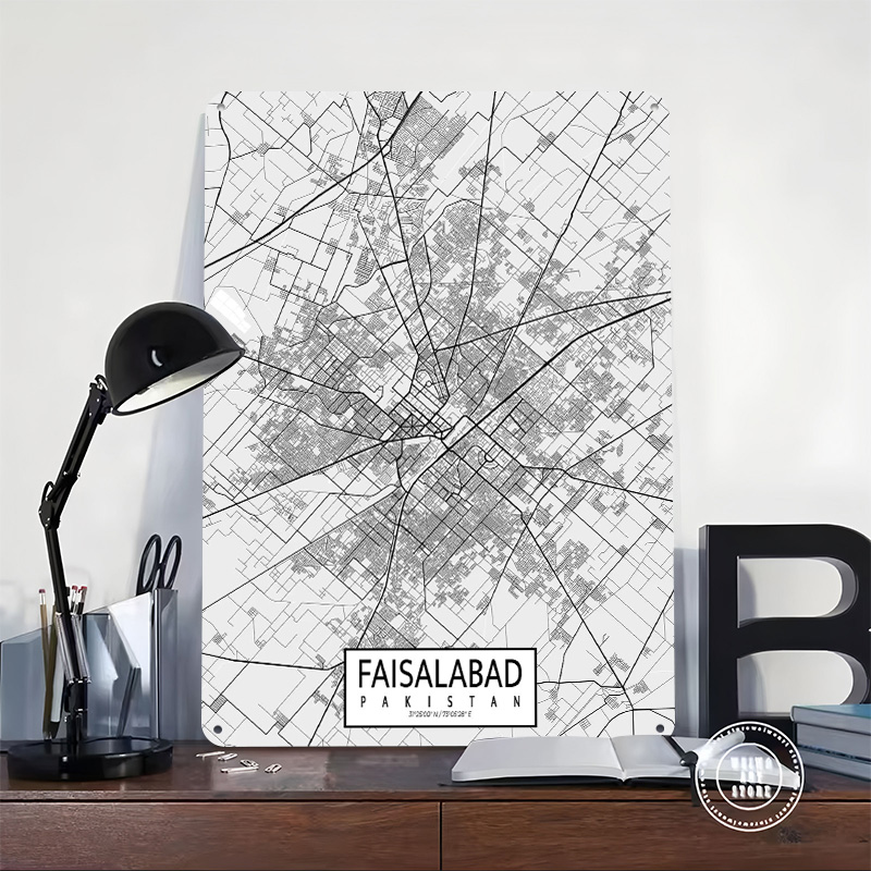خريطة مدينة فصالة بادجستان، لو - مراجعة Custom Map Poster وسعره