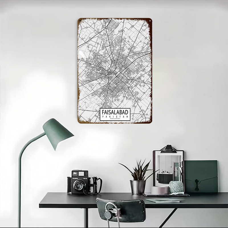 خريطة مدينة فصالة بادجستان، لو - مراجعة Custom Map Poster وسعره