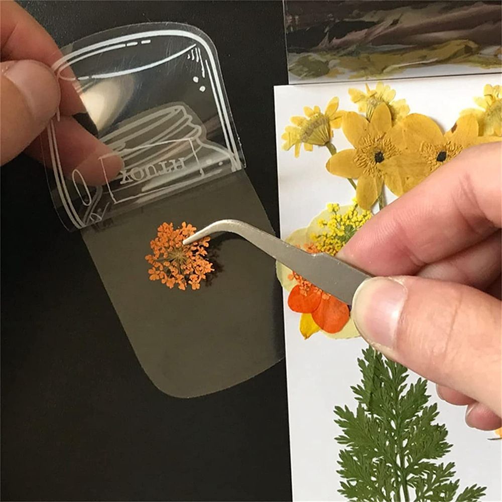 علامات مرجعية شفافة مجففة مصنو - مراجعة Dried Flower Bookmark وسعره