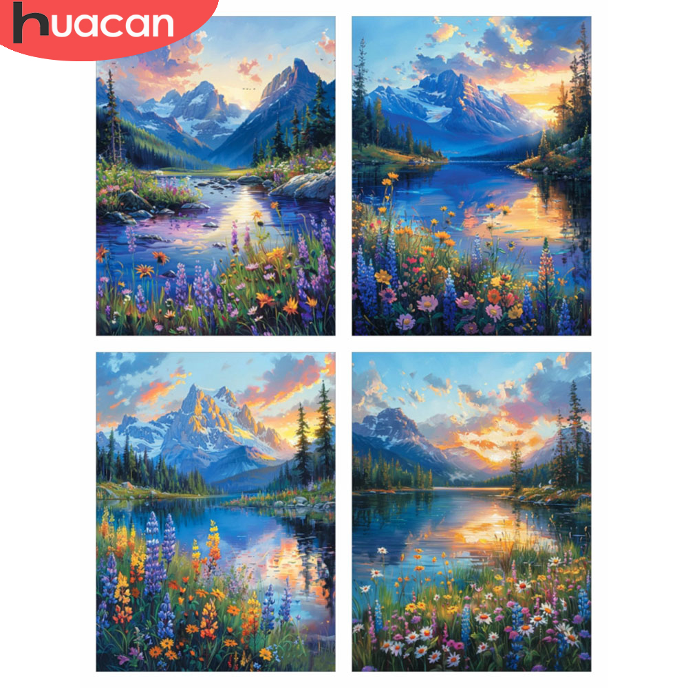 HUACAN لوحة فسيفساء ماسية 5D،  - مراجعة Photo Mosaic Print وسعره