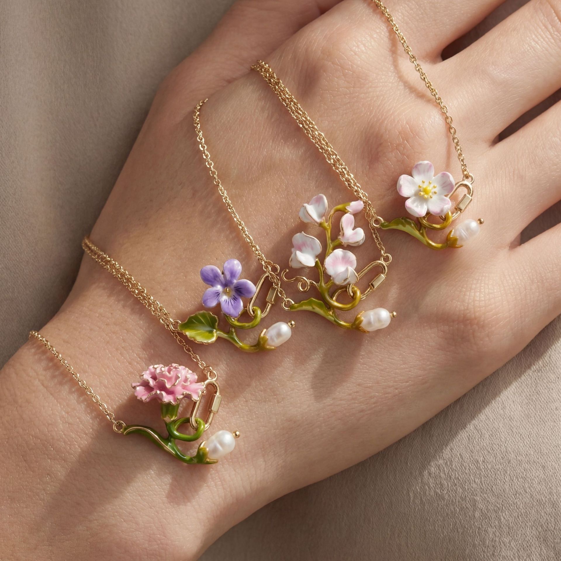 قلادة زهرة الميلاد لمدة 12 شهر - مراجعة Birth Flower Necklace وسعره