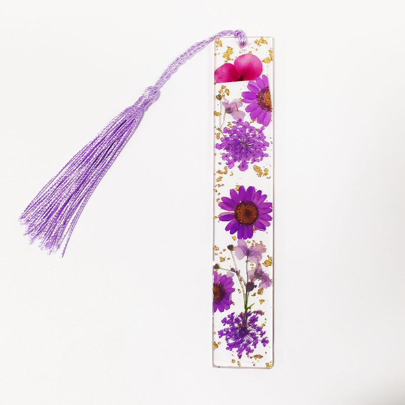 5 قطع من علامات الكتب الإبداعي - مراجعة Dried Flower Bookmark وسعره