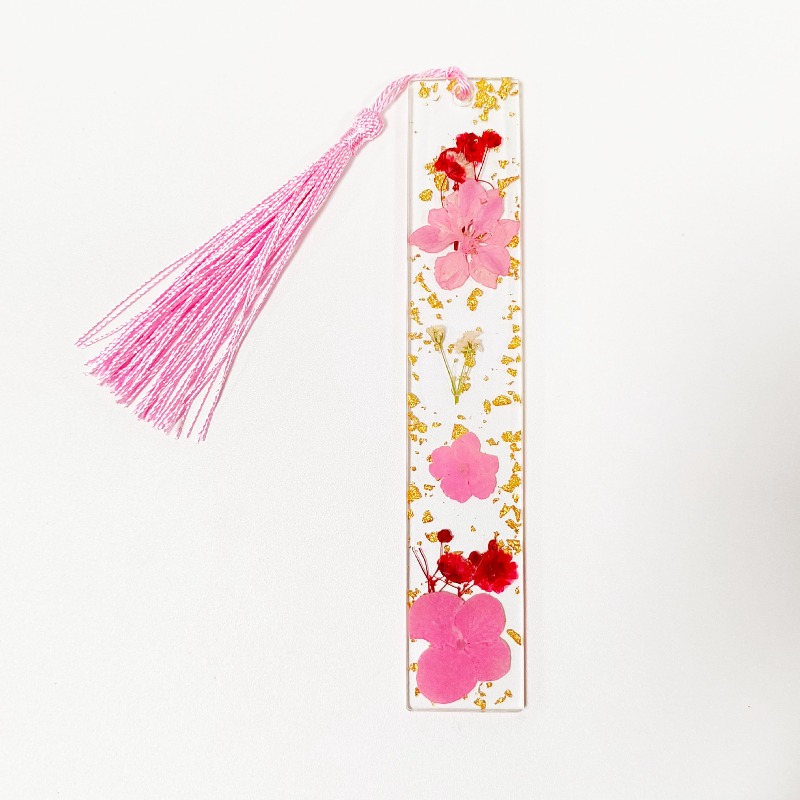5 قطع من علامات الكتب الإبداعي - مراجعة Dried Flower Bookmark وسعره