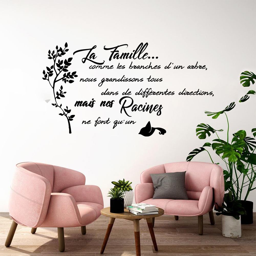 الفرنسية الأسرة إقتباس شجرة ال - مراجعة Family Tree Print وسعره