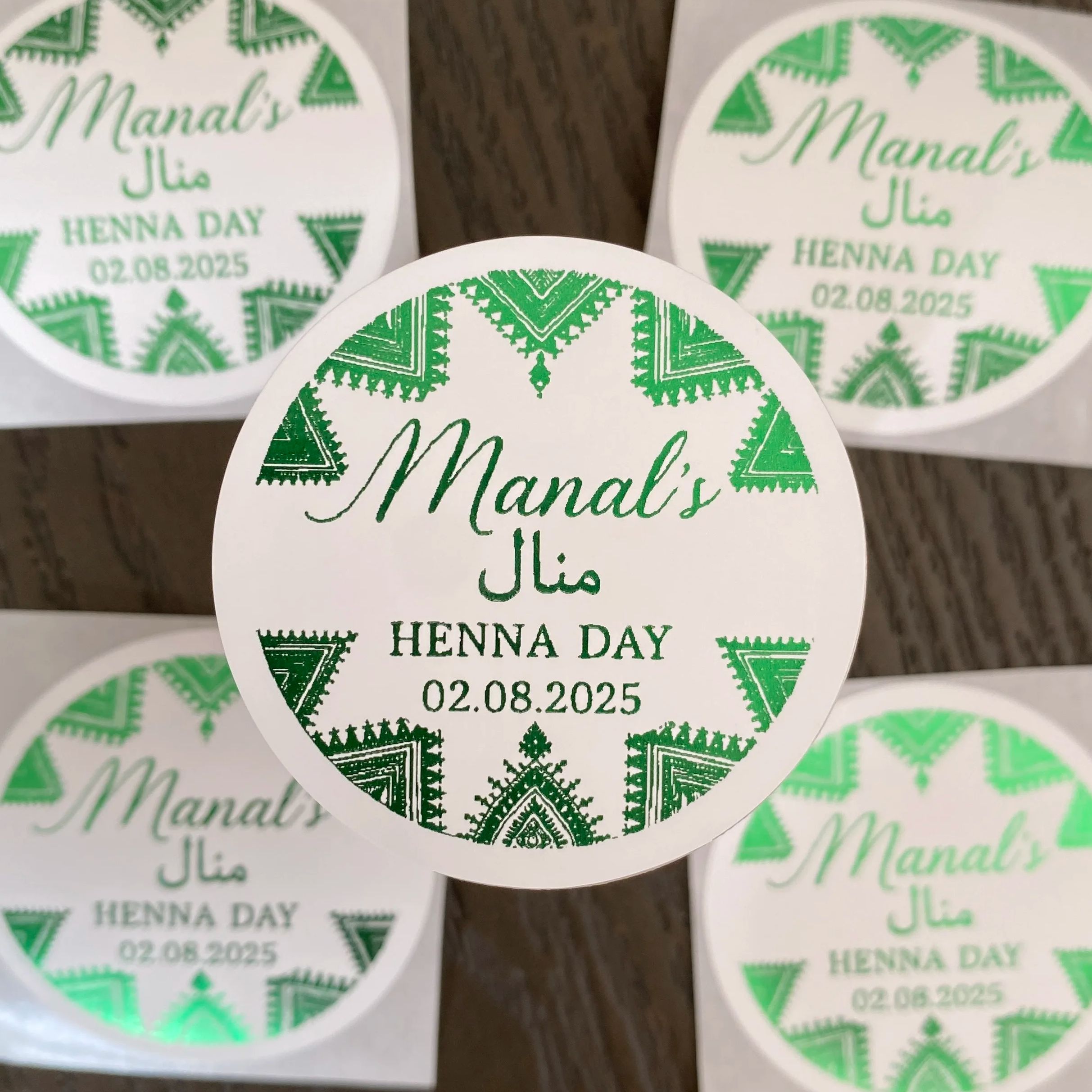 زينة موقع قران أخضر حناء قطنية - مراجعة Personalised Candle Label وسعره