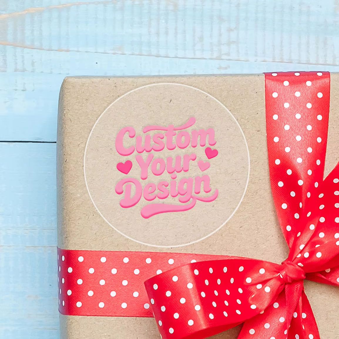 1-90 قطعة ملصقات دائرية شفافة  - مراجعة Personalised Candle Label وسعره
