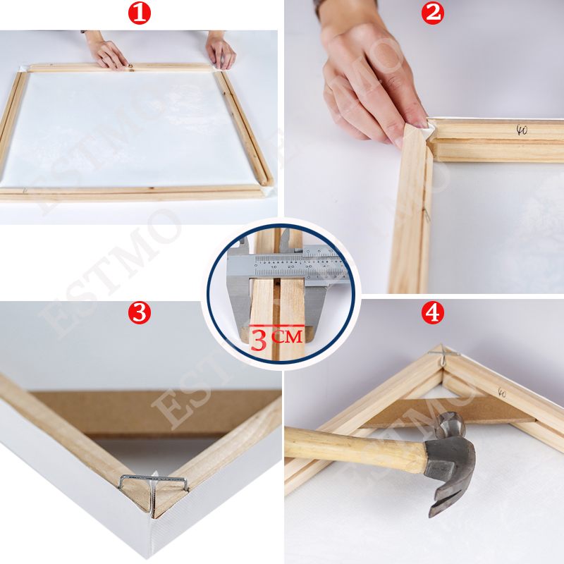 70x140 100x150 DIY بها بنفسك إ - مراجعة Engraved Wood Frame وسعره
